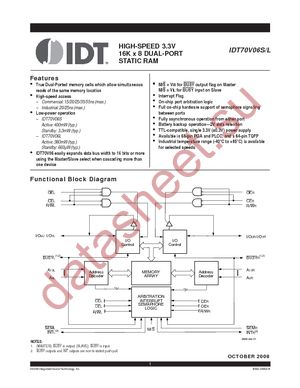 IDT70V06L20J datasheet  